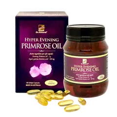 Viên Uống Dầu Hoa Anh Thảo Hyper Evening Primrose Oil 180 Viên - Cân Bằng Nội Tiết Tố Nữ, Hỗ Trợ Làm Đẹp Da, Giảm Khó Chịu Tiền Mãn Kinh