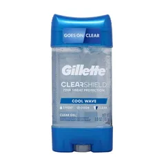 Gel Khử Mùi Gillette Clear Gel Cool Wave 107ml - Hiệu Quả Suốt 24 Giờ, Cảm Giác Mát Lạnh và Tươi Mới, Thích Hợp Cho Mọi Hoạt Động