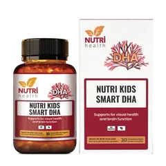 Viên DHA Tảo Biển Nutri Kids Smart 30 Viên - Hỗ Trợ Phát Triển Trí Não, Thị Lực Cho Trẻ Từ 3 Tuổi, Dễ Dùng Với Hương Vị Trái Cây