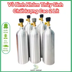 Vỏ Bình Nhôm Rỗng Thủy Sinh 2L Chất Lượng Cao - Bình CO2 Đài Loan, Van Kim Loại Bền Bỉ - Phụ Kiện Thủy Sinh Hợp Chuẩn