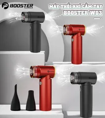Máy Thổi Bụi Cầm Tay Mini Booster W03 - Động Cơ Không Chổi Than, Tốc Độ 35m/s, 4 Chế Độ Tùy Chỉnh, Sạc Pin 1100 mAh, Thiết Kế Nhỏ Gọn