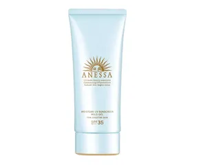 Kem Chống Nắng Anessa Xanh Moisture UV Sunscreen - SPF 35 PA+++ Dưỡng Ẩm Cho Da Nhạy Cảm, Bảo Vệ Tối Đa Khỏi Tia UV