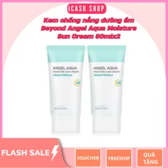 Kem Chống Nắng Dưỡng Ẩm Beyond Angel Aqua Moisture Sun Cream 50ml x2 - Bảo Vệ Da Khỏi Tia UV, Dưỡng Ẩm Chuyên Sâu, An Toàn Cho Da Nhạy Cảm