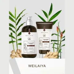 Bộ Dầu Gội và Xả Gừng Weilaiya Luxury - Hỗ Trợ Mọc Tóc, Chống Lão Hóa, Giảm Gàu và Ngứa Da Đầu, Hương Lil Fleur Thơm Mát