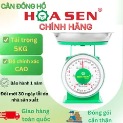 Cân Đồng Hồ Hoa Sen 5kg - Cân Bền Bỉ Chính Xác, Dễ Sử Dụng Cho Nhà Bếp Và Cửa Hàng Thực Phẩm