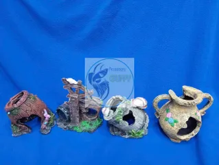 Mô Hình Tiểu Cảnh Thùng Gỗ Vỡ - Hang Trú Ẩn An Toàn Cho Cá Tép - Trang Trí Bể Cá Thủy Sinh Tự Nhiên