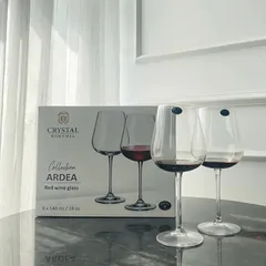 Bộ 6 Ly Vang Bohemia Ardea 540ml - Ly Pha Lê Cao Cấp Nhập Khẩu Từ Cộng Hòa Séc - Quà Tặng Sang Trọng Cho Người Sành Rượu