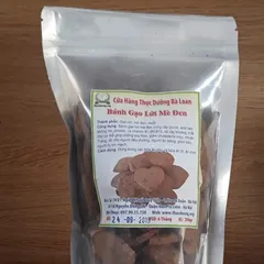 Bánh Gạo Lứt Mè Đen 300g - Thực Dưỡng Bà Loan Dành Cho Người Ăn Kiêng và Tiểu Đường, Hỗ Trợ Sức Khỏe