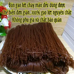 Bún Gạo Lứt 500g Combo 5 Gói - Thực Dưỡng Tốt Cho Sức Khỏe, Dinh Dưỡng, Giảm Cân Tự Nhiên, Phù Hợp Với Chế Độ Ăn Chay