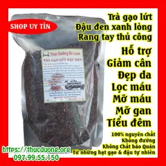Trà Gạo Lứt Đậu Đen Xanh Lòng Rang Tay 500g - Giảm Cân Tự Nhiên Thực Dưỡng Bà Loan, Hỗ Trợ Thanh Lọc Gan, Làm Đẹp Da