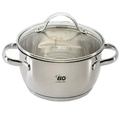 Nồi Inox ELO Luna Plus 24cm Vung Kính - Dùng Cho Bếp Từ, Bếp Gas, Bếp Điện, Chất Liệu Inox 304 Cao Cấp, Thiết Kế Sang Trọng