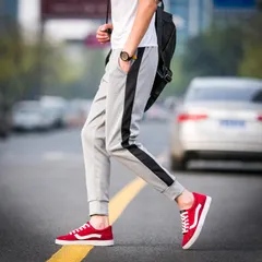 Quần Jogger Thể Thao Nam Xám Kẻ Đen - Thời Trang Unisex Năng Động, Chất Liệu Thun Đanh Mịn, Dễ Phối Đồ Tập Gym, Chạy Bộ
