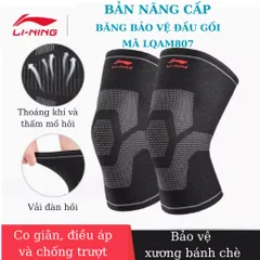 Băng bảo vệ đầu gối Li-Ning LQAM807 - Thiết kế điều áp chống trượt, hỗ trợ tối ưu cho thể thao và gym, thoáng khí, chất lượng cao
