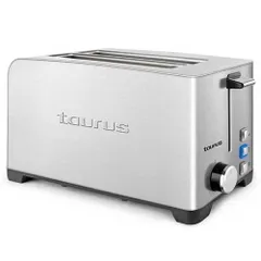 Máy Nướng Bánh Mỳ Taurus My Toast Duplo 1400W - 6 Mức Nhiệt Độ, Chức Năng Hâm Nóng và Rã Đông, Inox Chống Gỉ Cao Cấp