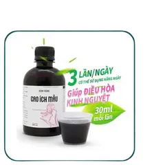 Bình Đông Cao Ích Mẫu 280ml - Thực Phẩm Chức Năng Hỗ Trợ Bổ Huyết, Giảm Đau Bụng Kinh và Điều Hòa Kinh Nguyệt cho Phụ Nữ