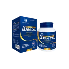 Viên uống Canxi Nano NZ-Ultra Cal - Bổ sung Canxi, Vitamin D3 và K2, Dạng viên 30 Viên, Hỗ trợ sức khỏe xương khớp từ New Zealand