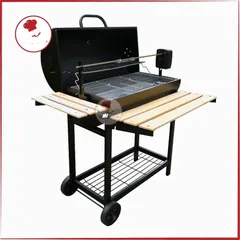 Bếp Nướng Than Hoa Cao Cấp BH0525 - Lò Nướng BBQ Chất Liệu Thép Cán Nguội Cho 10-15 Người, Thiết Kế Sang Trọng, Tự Động Xoay