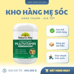 Vitamin Tổng Hợp Nature's Way Daily - Hỗ Trợ Sức Khỏe Toàn Diện, 23 Loại Vitamin Thiết Yếu - Nhập Khẩu Chính Ngạch Từ Úc