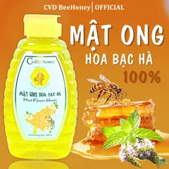 Mật Ong Nguyên Chất CvdBeehoney 100% Từ Hoa Bạc Hà - Tăng Sức Đề Kháng, Giảm Ho, Hỗ Trợ Làm Đẹp Tự Nhiên