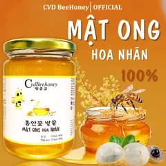 Mật Ong Hoa Nhãn Nguyên Chất CVDBEEHONEY 460g - Tăng Đề Kháng, Làm Đẹp Da, Sản Phẩm Tự Nhiên 100% Việt Nam
