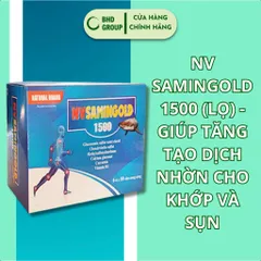 NV SAMINGOLD 1500 (HỘP) - CUNG CẤP GLUCOSAMIN - GIÚP TĂNG TẠO DỊCH NHỜN CHO KHỚP VÀ SỤN