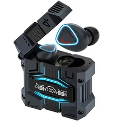 Tai Nghe Bluetooth Gaming TWS 5.3 M45 - Âm Thanh Bass Chuẩn, Chống Nước IPX7, Thiết Kế Hầm Hố, Pin 6 Giờ, Kết Nối Nhanh Chóng