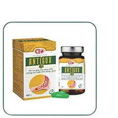 Viên Uống Antigux TM - Hỗ Trợ Giảm Đau Khớp, Gút, 60 Viên - Thực Phẩm Chức Năng Giúp Cải Thiện Sức Khỏe Xương Khớp