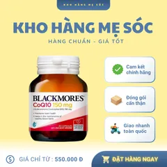 Viên uống Blackmores CoQ10 150mg - Hỗ trợ tim mạch khỏe mạnh, tăng cường năng lượng, dễ hấp thu, 30 viên, sản phẩm cho người trưởng thành