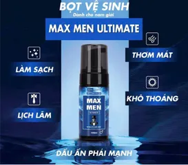Bọt Vệ Sinh Nam Max Men Hương Nước Hoa 100ml - Khử Mùi Hiệu Quả, Chăm Sóc Vùng Kín, Dung Dịch Vệ Sinh Nam Chính Hãng ALIFACO