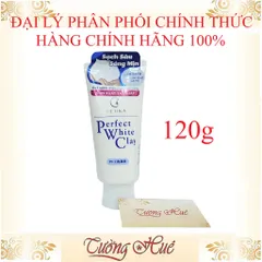 Sữa Rửa Mặt Đất Sét Trắng Senka Perfect White Clay 120g - Làm Sạch Sâu, Giúp Da Sáng Mịn, Phù Hợp Mọi Loại Da