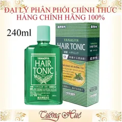 Tinh Dầu Dưỡng Tóc Hương Bạc Hà YANAGIYA - Tonic Mọc Tóc Trị Gãy Rụng, Giúp Tóc Dày Đẹp, 240ml Nhật Bản