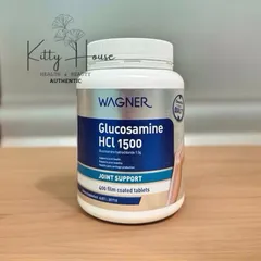Viên uống bổ khớp Glucosamine HCL 1500 Wagner Úc - Hỗ trợ xương khớp khỏe mạnh, 400 viên giúp cải thiện thoái hóa khớp