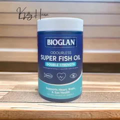Viên uống Bioglan Super Fish Oil 1000mg không mùi - Hỗ trợ tim mạch và sức khỏe toàn diện - Lọ 200 viên nang Omega-3 chất lượng cao
