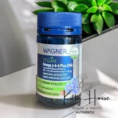 Viên Uống Omega 3-6-9 Plus DHA Wagner Vegan 60 Viên - Bổ Sung Thiên Nhiên Hỗ Trợ Tim Mạch và Sức Khỏe Toàn Diện