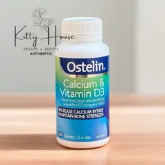 Viên uống bổ sung Canxi Ostelin Calcium & Vitamin D3 130 viên - Hỗ trợ xương chắc khỏe cho mẹ và bé, Vitamin D chống thiếu hụt