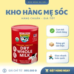 Sữa bột nguyên kem Horizon Organic – 870g, giàu canxi và protein, hữu cơ, dễ pha, tiện lợi cho gia đình từ 1 tuổi trở lên