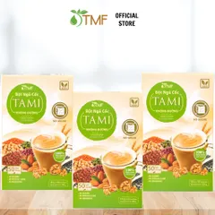 Combo 3 Hộp Bột Ngũ Cốc Nảy Mầm Tami 50 Gói - Không Đường, Dinh Dưỡng, Giảm Cân Tâm Minh Foods