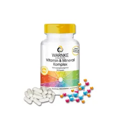 Viên Uống Warnke Vitamin and Mineral Komplex, 18 Loại Vitamins, Giúp Tăng Cường Sức Khỏe, 100 Viên