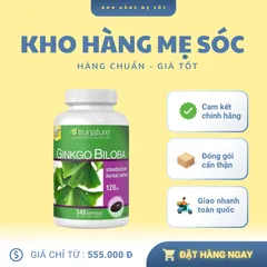 Viên uống Trunature Ginkgo Biloba 120mg 340 viên - Hỗ trợ trí nhớ và tuần hoàn máu não cho người lớn, sản phẩm Mỹ