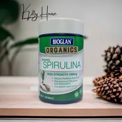 Viên Uống Tảo Xoắn Spirulina Hữu Cơ Bioglan 1000mg - Hỗ Trợ Tim Mạch, Tăng Cường Sức Khỏe và Chống Oxy Hóa - 200 Viên Chính Hãng