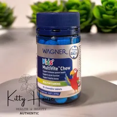 Kẹo Nhai Bổ Sung Vitamin Tổng Hợp Wagner Kids Multivite Chew - Hỗ Trợ Phát Triển Trẻ Em, 90 Viên Mát Bổ Dưỡng Khỏe Mạnh