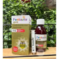 Siro Bổ Sung Vitamin Pentavite Gold cho Trẻ 1 Tuổi, 200ml - 14 Loại Vitamin Vị Dưa Hấu, Dễ Uống, Giúp Tăng Cường Sức Khỏe