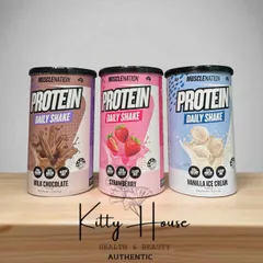 Bột Protein Lắc Muscle Nation Daily Shake 300g - 20.7g Protein, Không chất béo, Hương vị thơm ngon, Dinh dưỡng dễ sử dụng