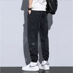 Quần Jean Jogger Nam Màu Đen - Thêu Logo, Cạp Chun, 100% Cotton Siêu Mềm, Phong Cách Thể Thao, Thời Trang Nam