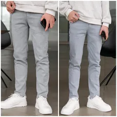 Quần Jean Nam Xám Ghi Rách Co Giãn 4 Chiều Chất Bò Denim - Dáng Slimfit Skinny Thời Trang Pon.mens