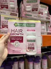 Viên Uống Hỗ Trợ Mọc Tóc Nature's Bounty Hair Growth, 90 Viên - Giải Pháp Tăng Độ Dày và Khỏe Cho Mái Tóc