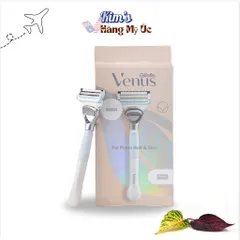 Dao Cạo Bikini Gillette Venus - Bộ Lưỡi Dao Đặc Biệt Cho Da Nhạy Cảm, Cạo Mượt Mà Dễ Dàng, An Toàn Cho Vùng Kín