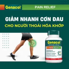 (SP chính hãng) Viên uống bổ khớp Pain Relief L/90v GENACOL Collagen - Hỗ trợ đau nhức khớp, tăng cường sức mạnh cho xương và sụn, nhập khẩu chính ngạch.