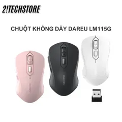 Chuột Không Dây DAREU LM115G - Chuột Gaming USB, Cảm Biến 1600 DPI, Kết Nối Nhanh, Phù Hợp Với Game Thủ, Màu Sắc Đa Dạng