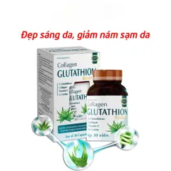 Collagen Glutathion ROXTECH bổ sung l-cystine, vitamin E C đẹp sáng da, giảm nám sạm da - 30 viên